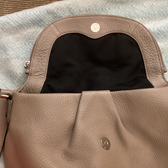 Marc Jacobs purse beige gray soft Leather shoulder bag luxury cream COA- SALE - Picture 12 of 14